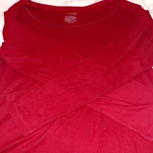 Long Sleeved Red T Shirt